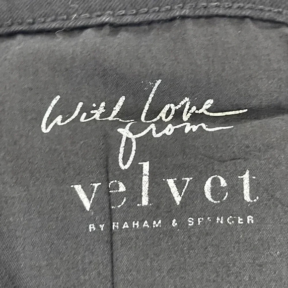 Velvet Graham & Spencer Wax Coated High Waisted Skinny Jeans Sz 25 Glossy - Picture 8 of 9